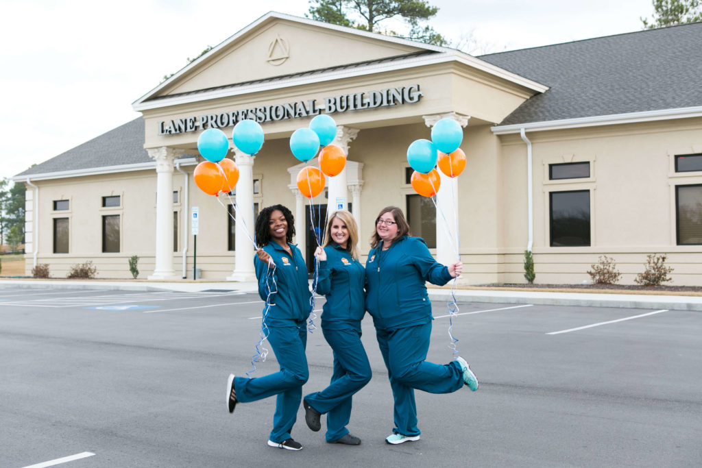 Hamlet NC Orthodontic and Oral Surgery staff with Balloons