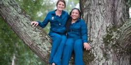 Dental Assistants sitting in a big tree in Greensboro NC