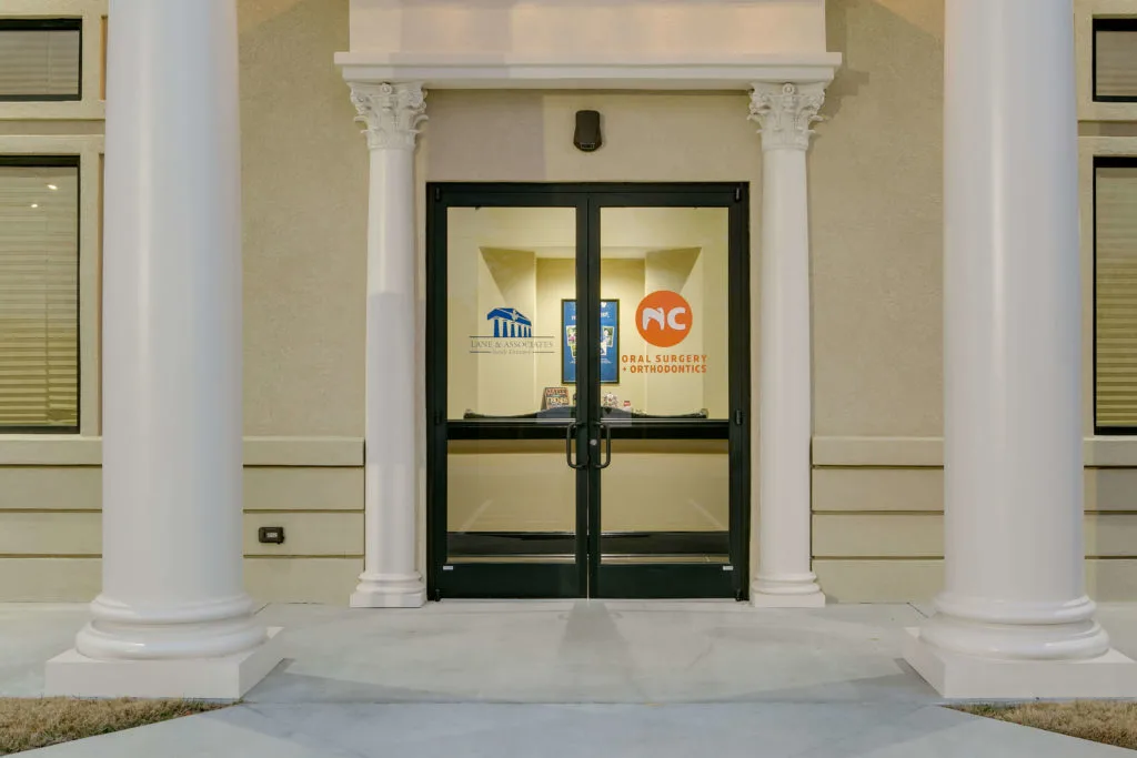 Glass Door entry with Vinyl at Hamlet NCOSO Office