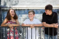 Laughing teens with Braces at Cary NC Orthodontist Office